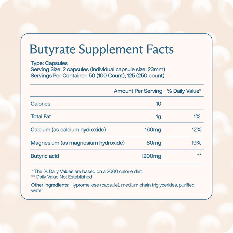 Butyrate: Gut Health Supplement