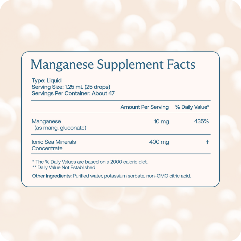 Liquid Manganese Supplement