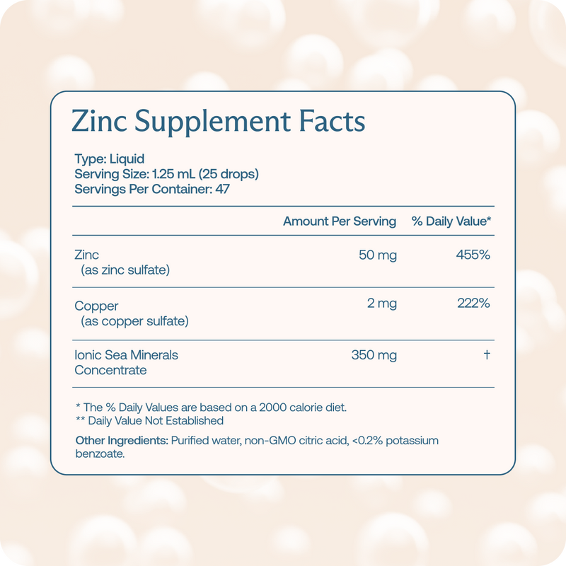 Liquid Zinc Supplement